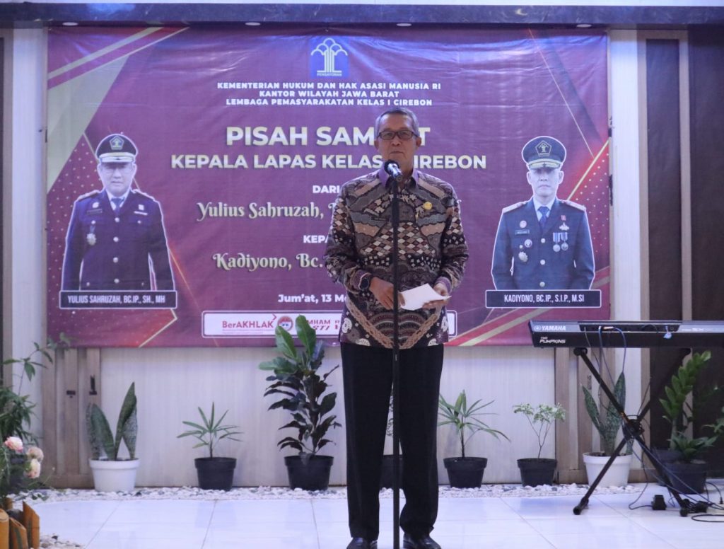 Hadiri Pisah Sambut Kalapas Cirebon, Sekda: Pergantian Pimpinan untuk Perubahan Positif